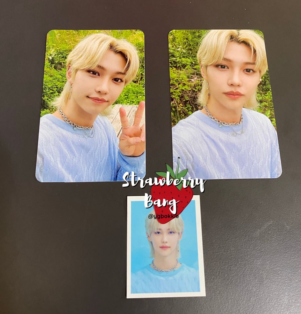 [Felix] 2nd Gen Vlive Fanship Membership Kit Photocard + ID picture set ...