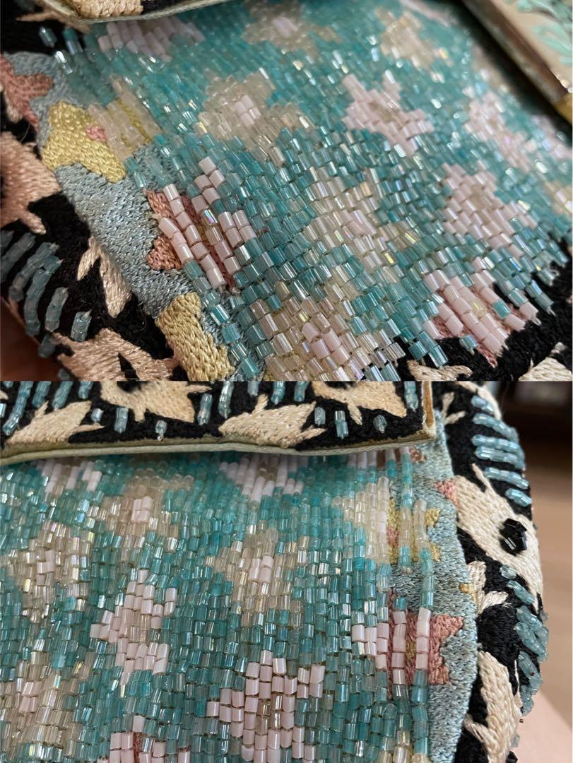 Pre-owned Fendi Lizard-Trimmed Sequin Baguette Bag – Sabrina's Closet