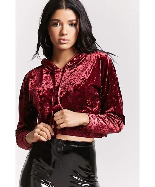 Forever 21 store velvet crop top