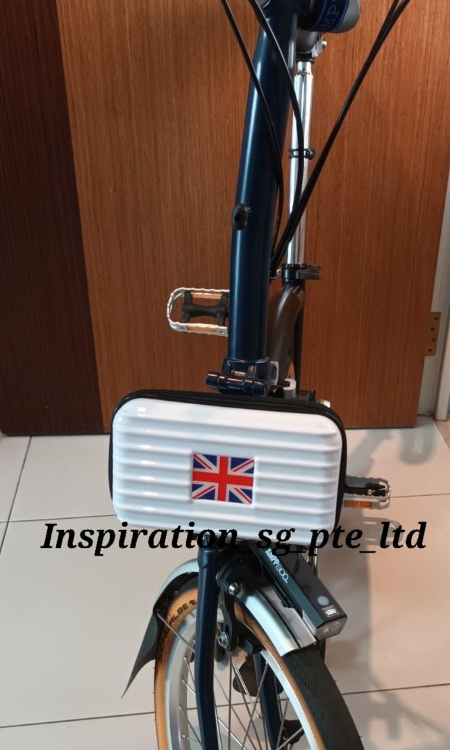 Front Mini Block Carrier Hardcase Bicycle Foldie Box Luggage Bag Detachable