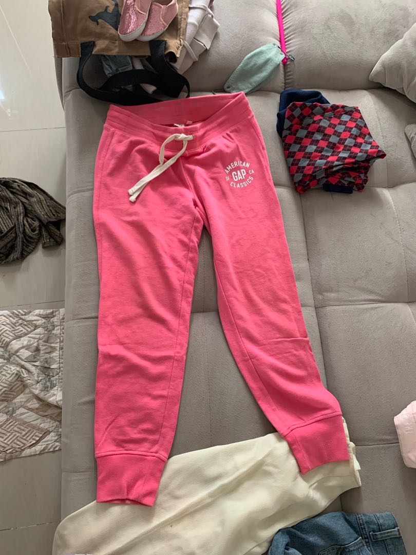 GAP Pink Sweatpants/ jogger, Fesyen 