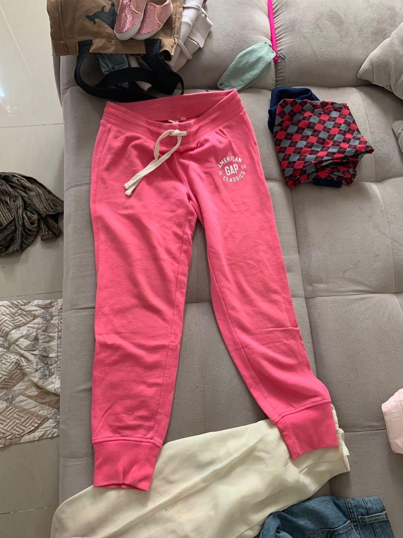 GAP Pink Sweatpants/ jogger, Fesyen 