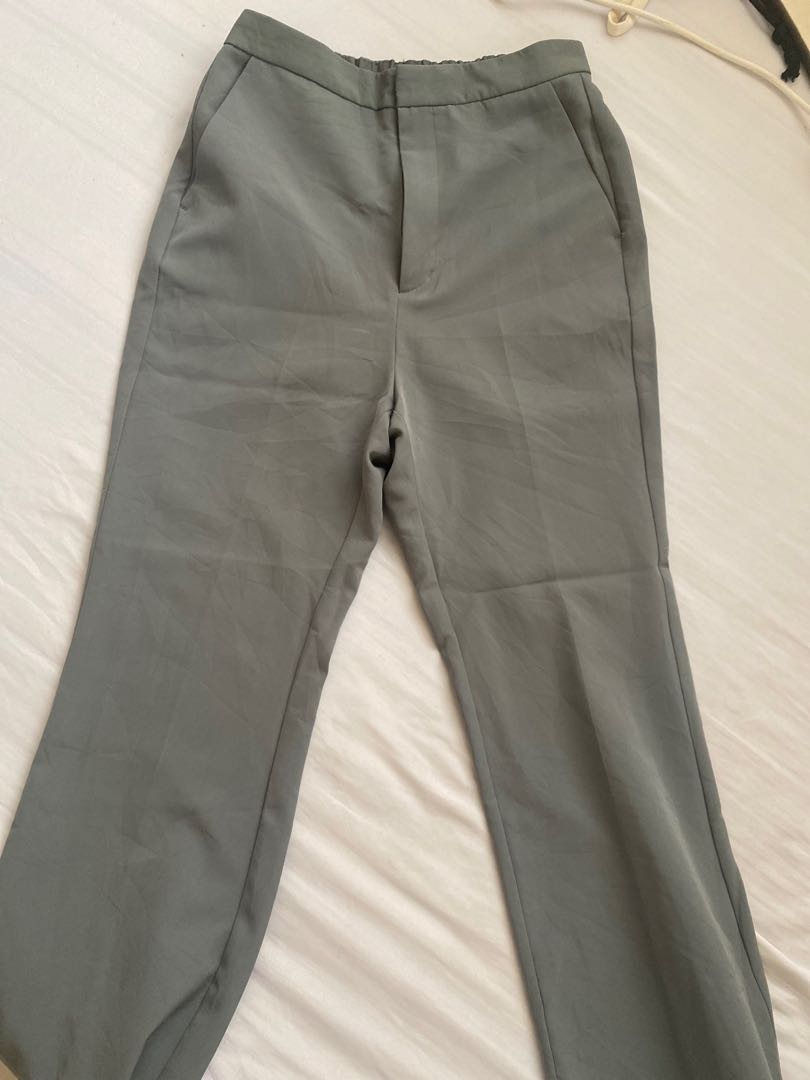 Garterized trousers, Women's Fashion, Bottoms, Other Bottoms on Carousell