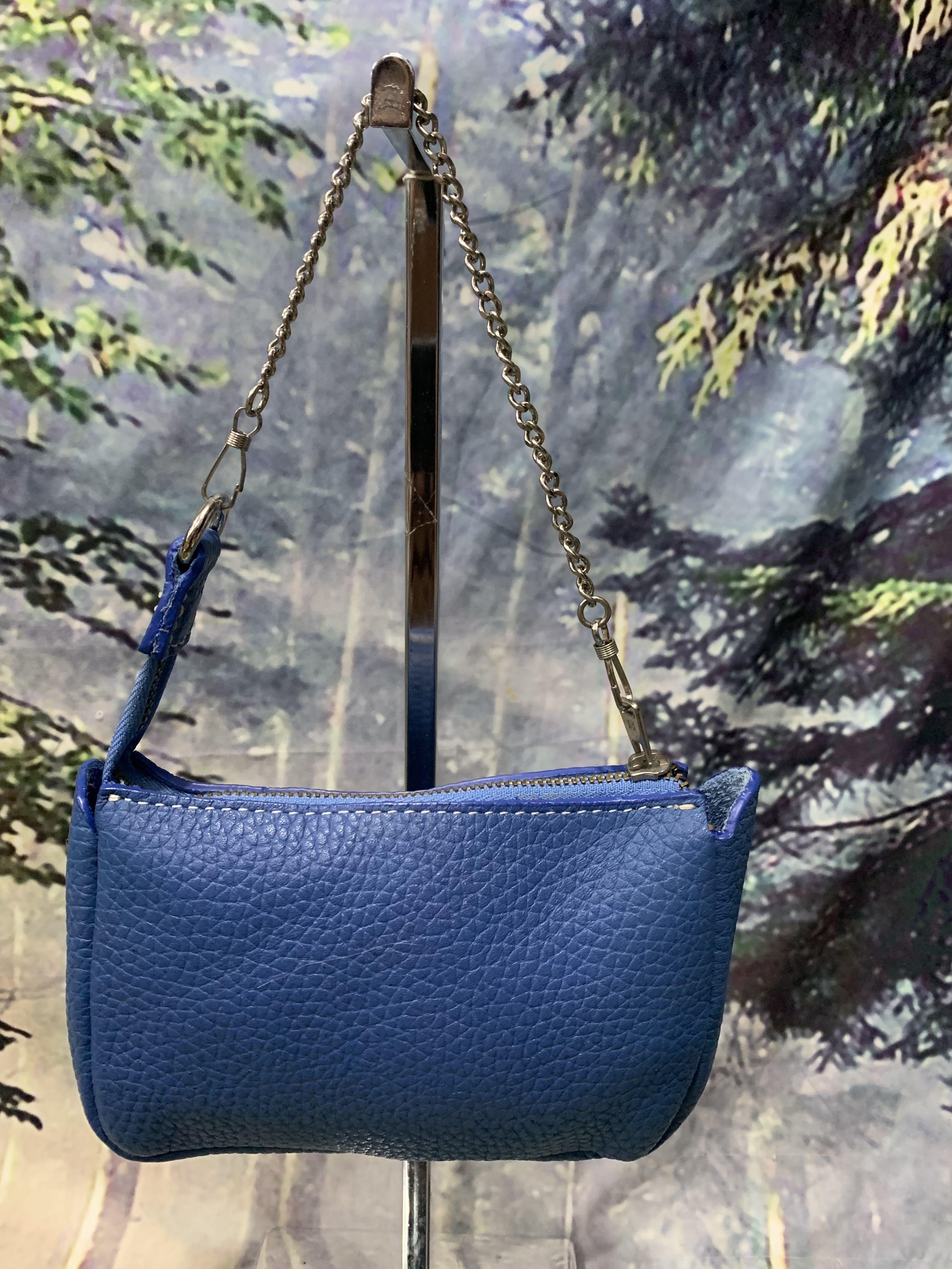 Genuine leather top pochette