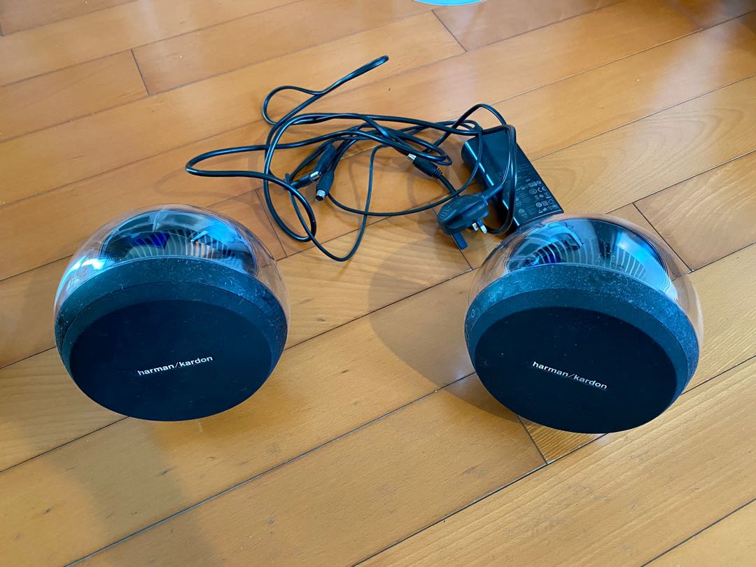 Harman Kardon Glass Speakers, 音響器材, Soundbar、揚聲器、藍牙喇叭、耳擴 Carousell