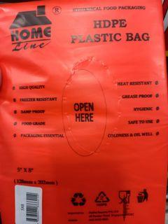 HDPE Plastic bag for food