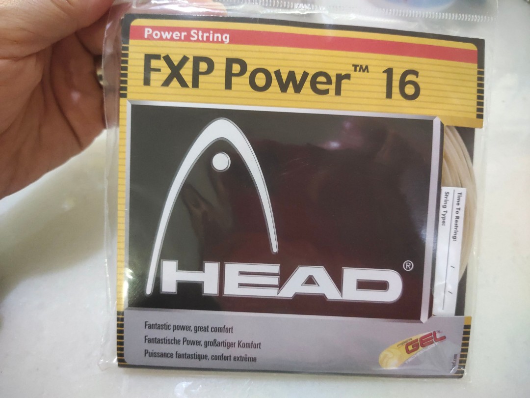 HEAD Tennis Racket String FXP Power 16, Sports Equipment, Sports ...