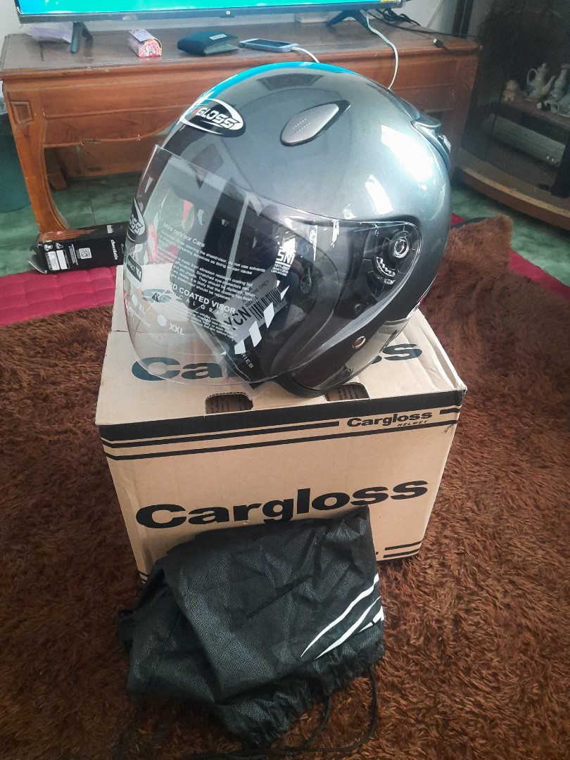 Helm cargloss half face cheap