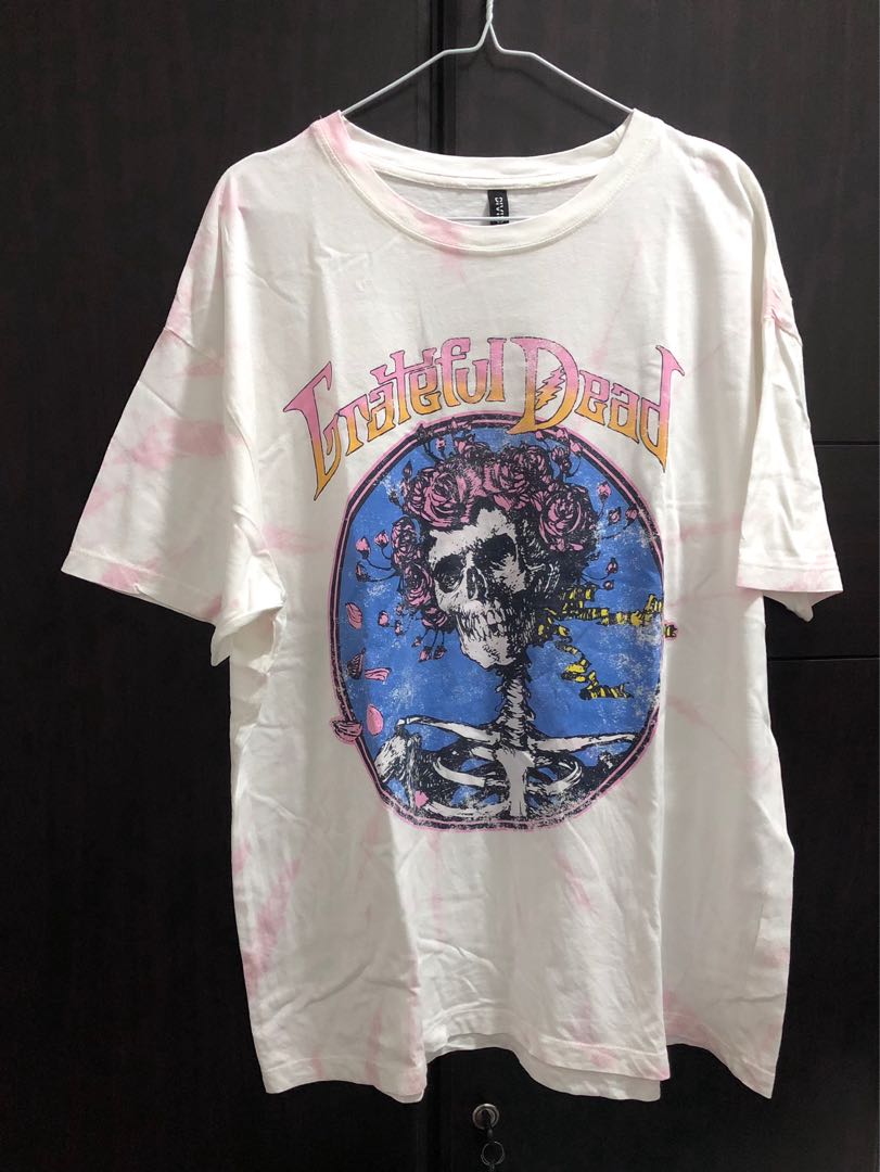 Grateful dead h&m tie dye oversized shirt, Men's Fashion, Tops & Sets,  Tshirts & Polo Shirts on Carousell