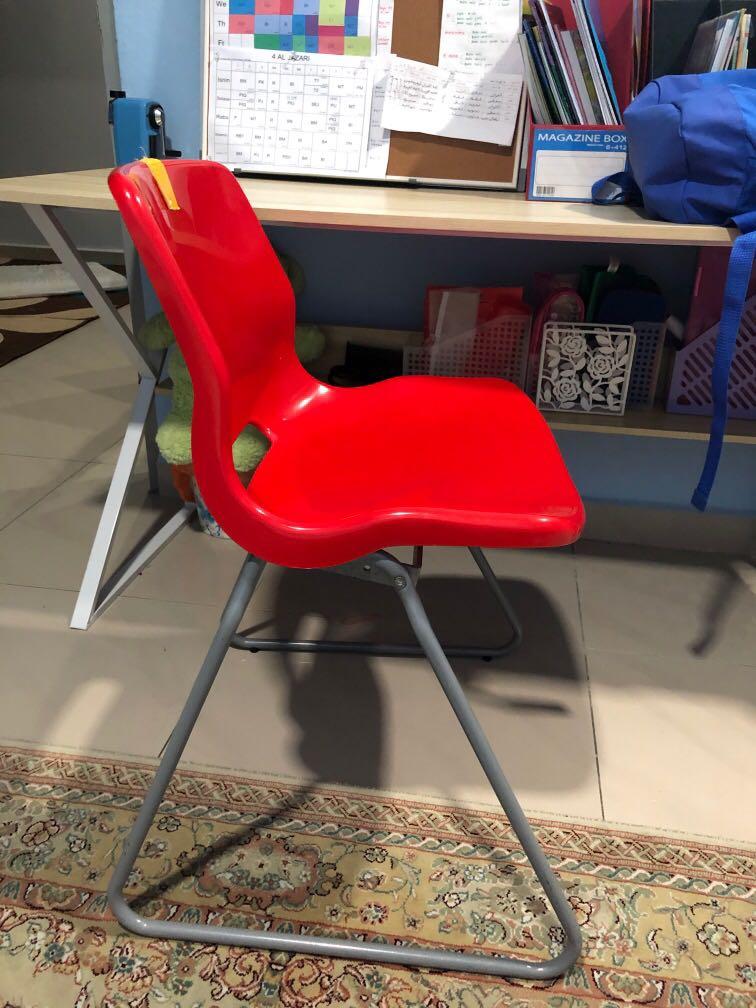 2 Ikea chair & study table (fit for 2 chair), Furniture & Home Living