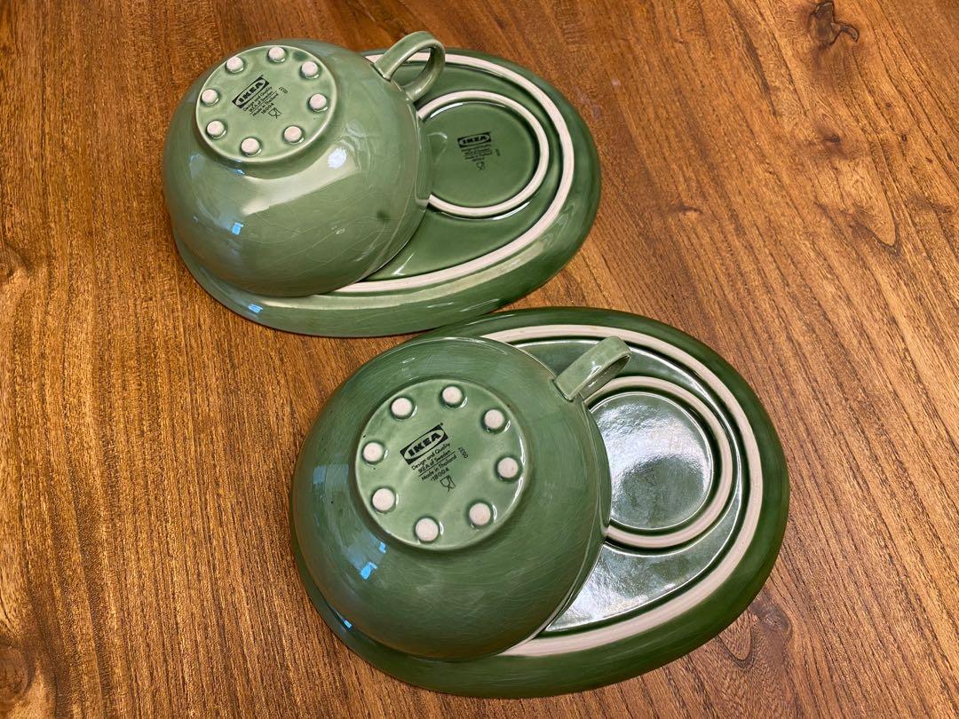 IKEA cups and plates , 傢俬＆家居, 廚具和餐具, 茶具配件 Carousell