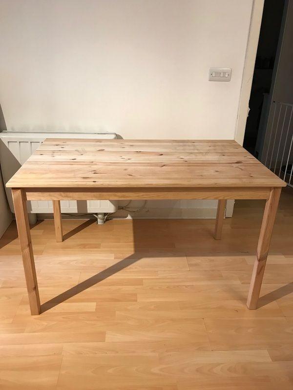 IKEA Ingo Table Solid Pine Wood (untreated), Furniture & Home Living