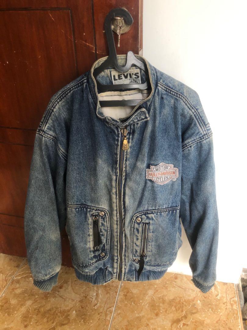 jaket jeans harley davidson levis