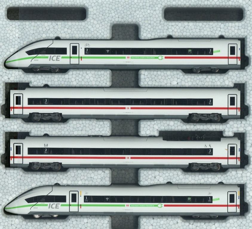 Kato 10-1544 Train BR 412 ICE4 Green Line – Set Additionnel B 5 Voitures Échelle N