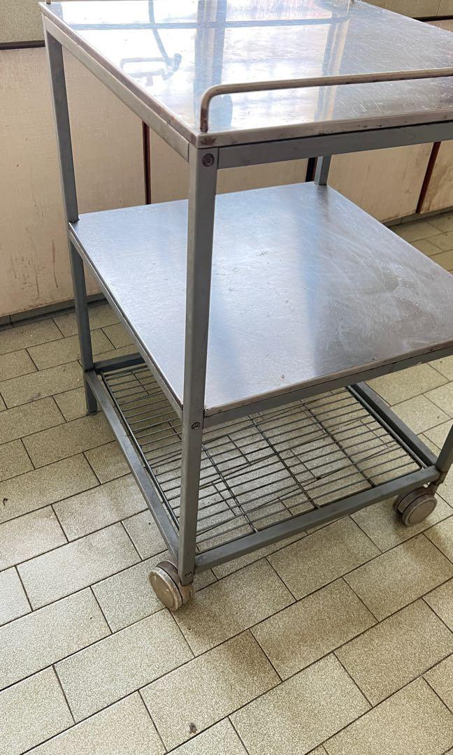 IKEA trolley stainless steel, Furniture & Home Living, Home Decor