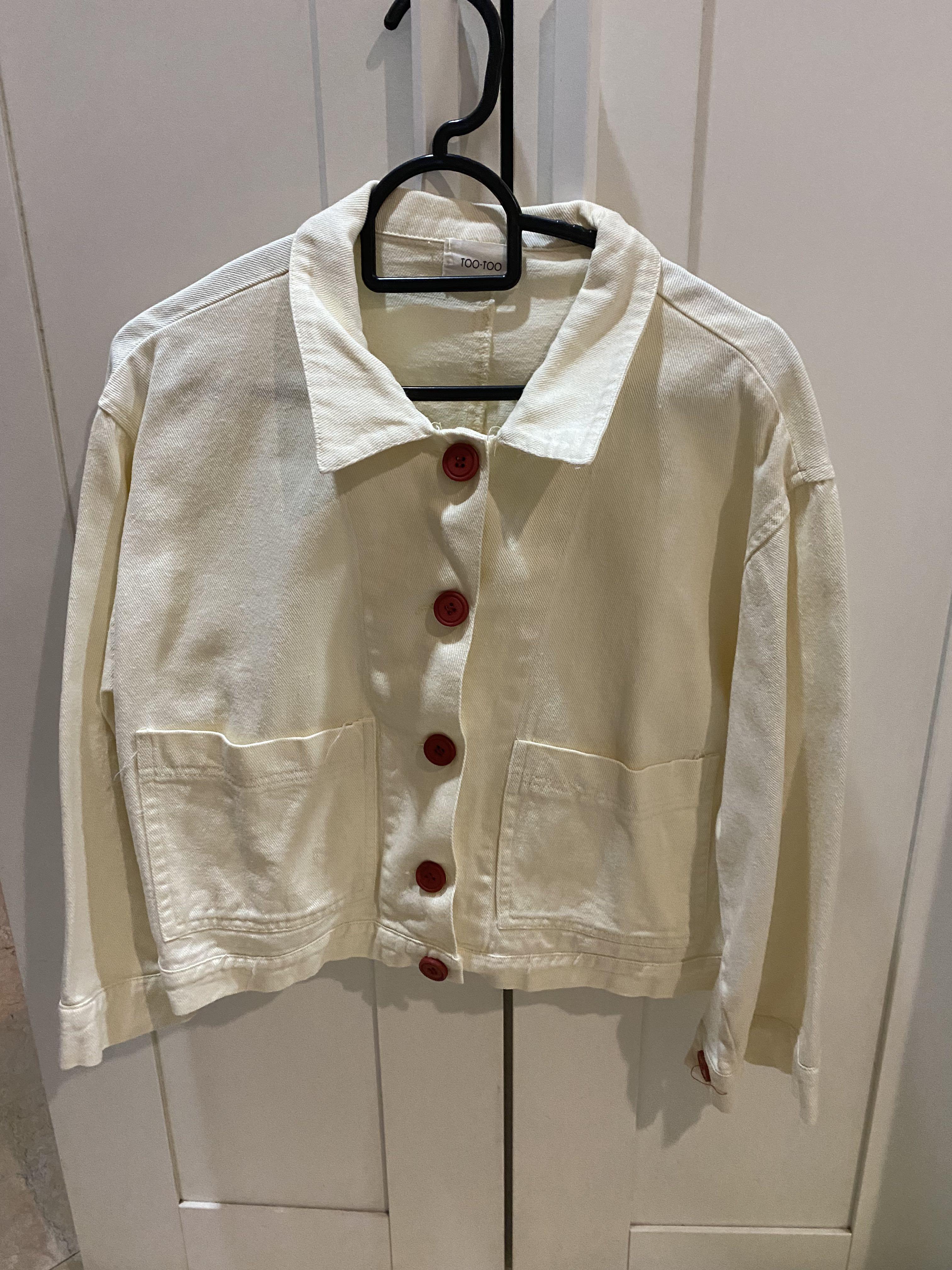 Light yellow jacket, Women's Fashion, Coats, Jackets and Outerwear on ...