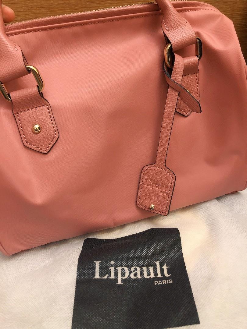 Lipault Paris Plume Avenue Bowling Small Bag Pink 粉紅色手袋, 名牌