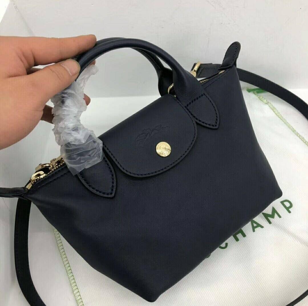 Longchamp Le Pliage Cuir Mini XS, Luxury, Bags & Wallets on Carousell