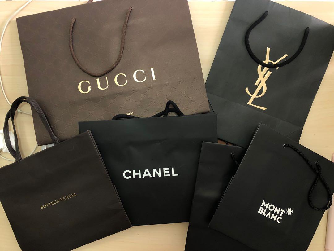 Luxury brand paper bag shop