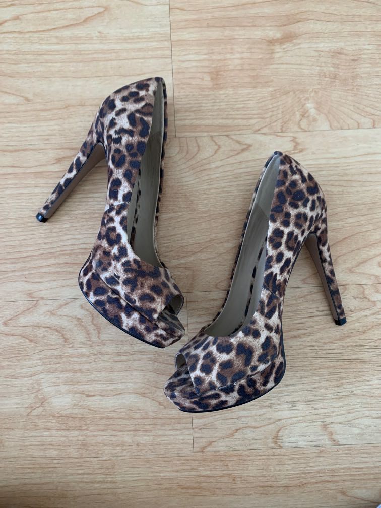 cheap leopard heels