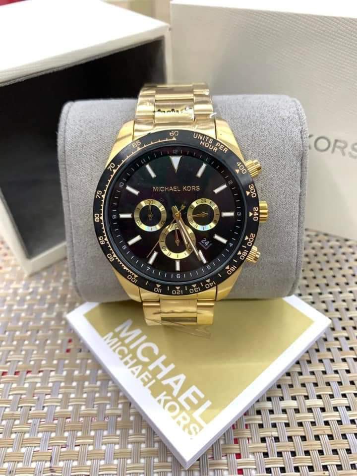 Michael Kors Mens Chronograph Lexington GoldTone Stainless Steel Bracelet  Watch 45mm MK8286  Macys