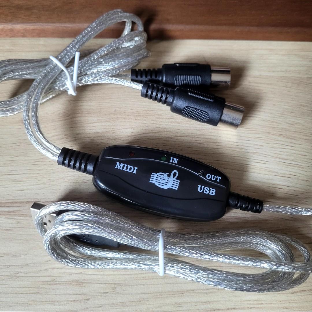 MIDI USBtoDIN adapter cable, Hobbies & Toys, Music & Media, Music