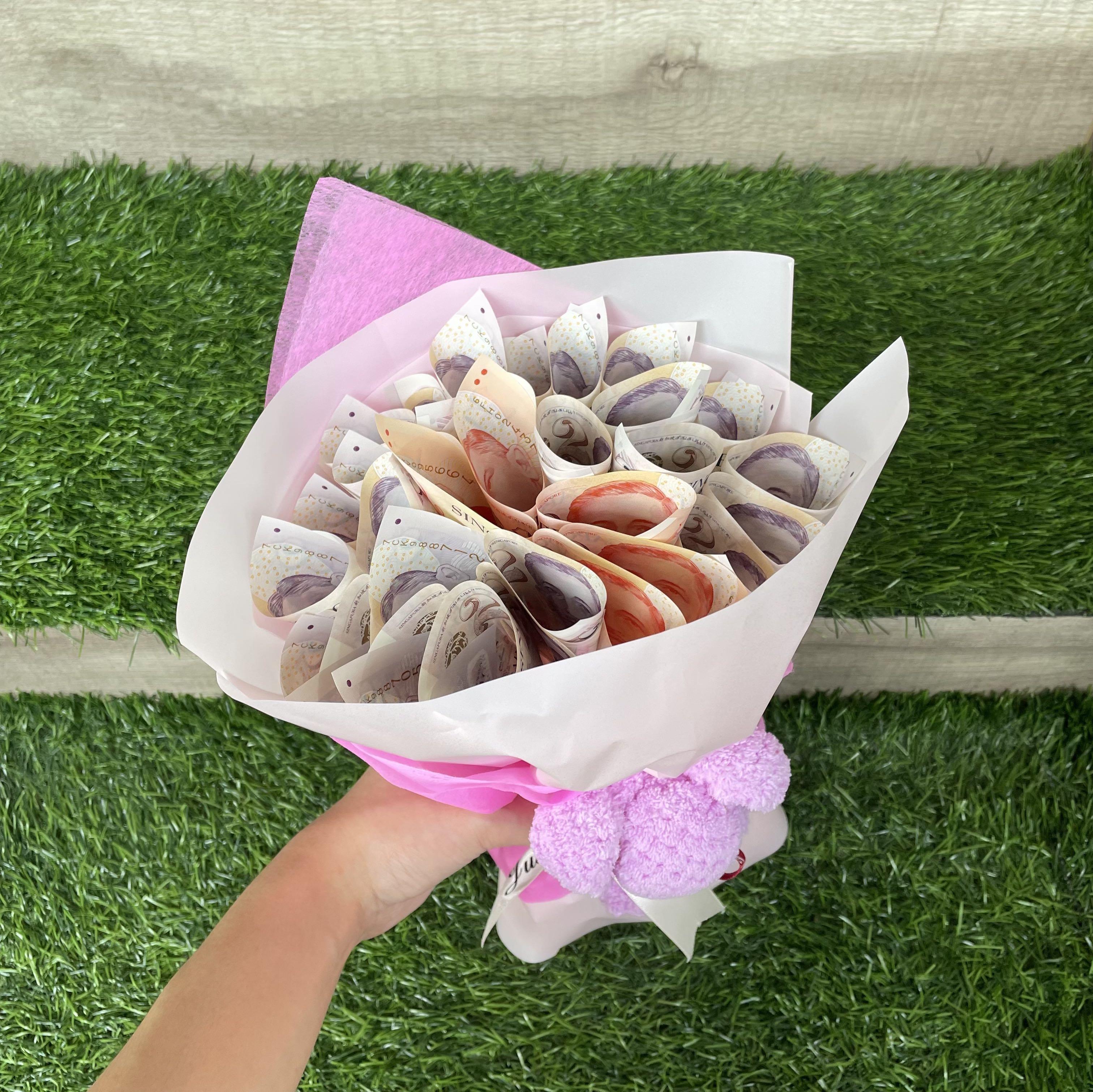 Money Flower Bouquet Custom Personalised Flower Bouquet Eternal