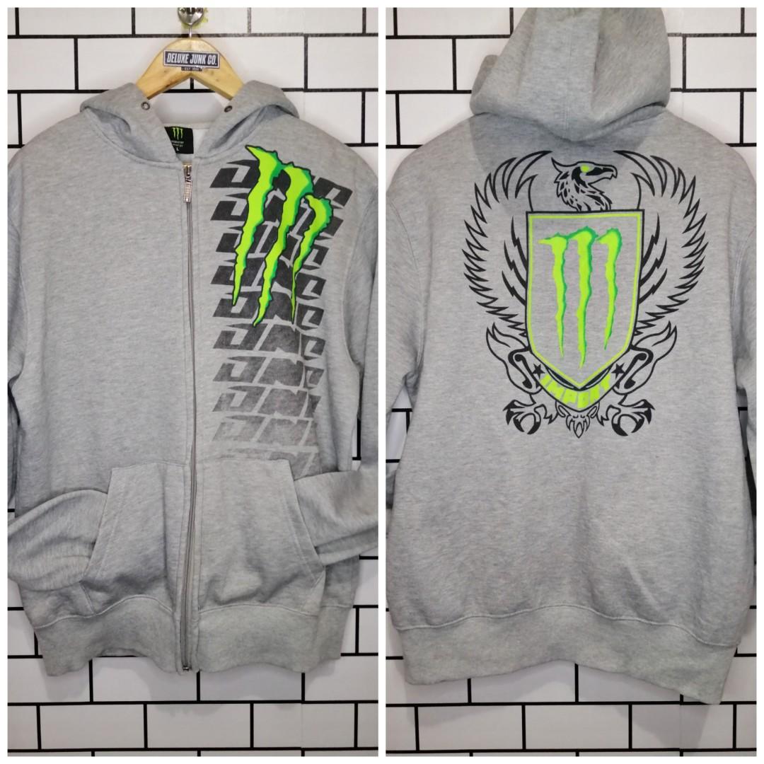 Men's monster energy halloween skull hoodie Clearance