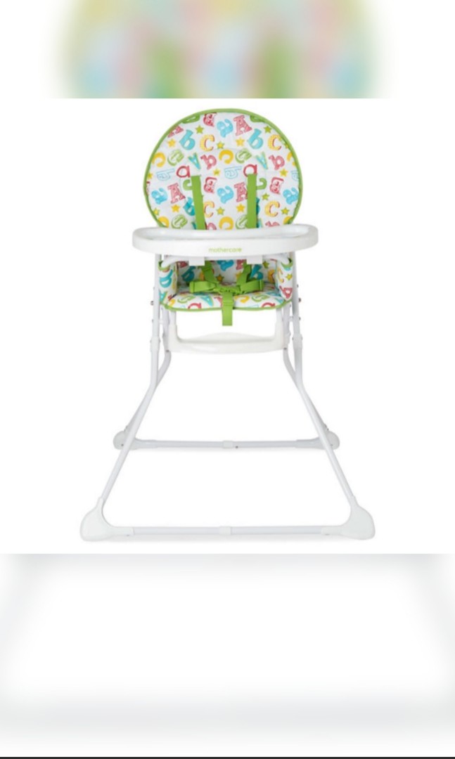 Mothercare high chair foldable (alphabet), Babies & Kids, Baby Nursery