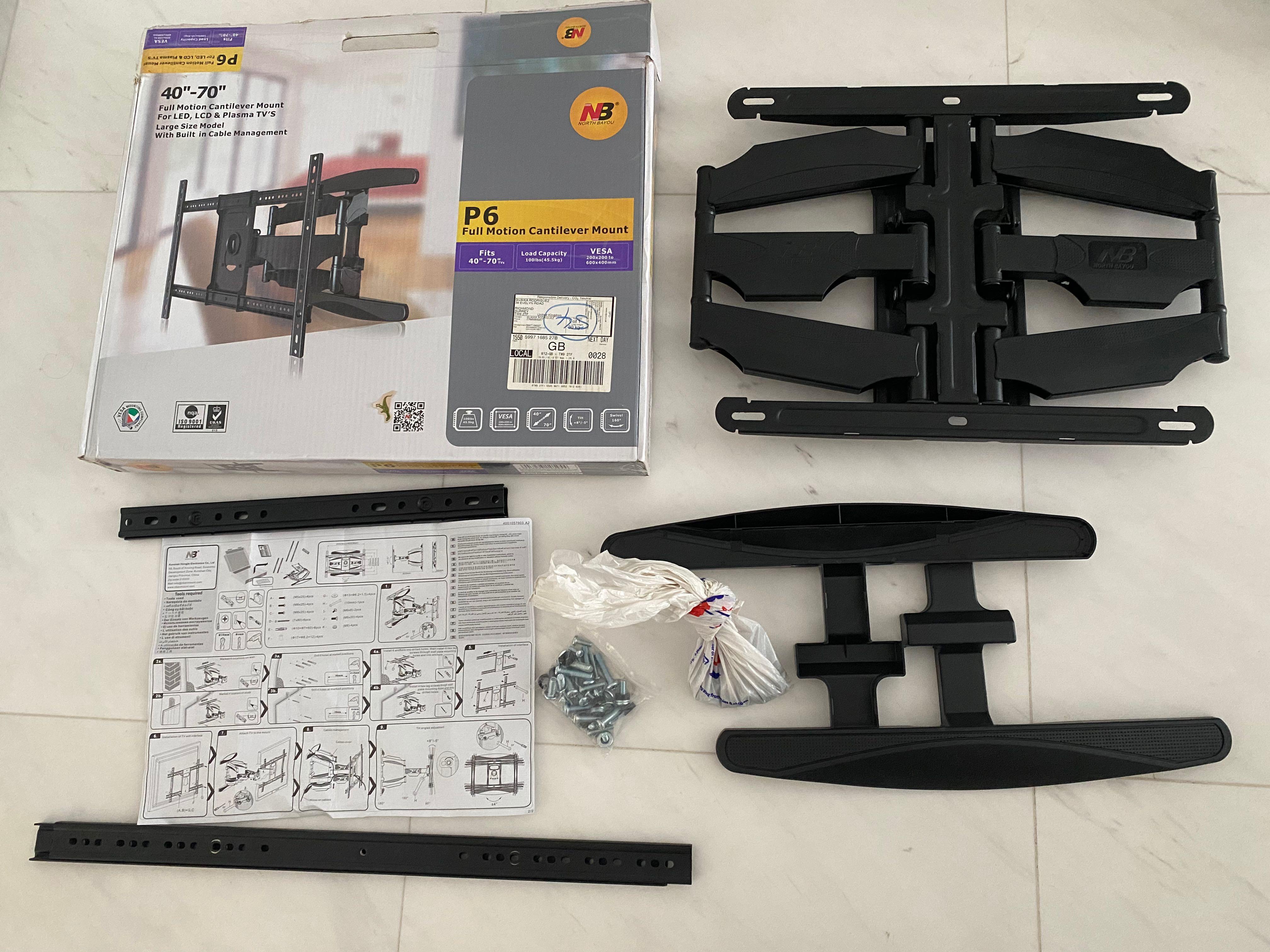 NB P6 Full Motion Cantilever Mount, TV & Home Appliances, TV