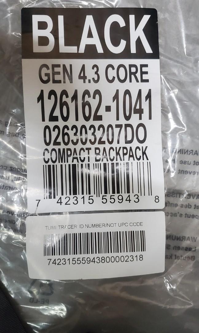 Original Tumi bag pack Gen 4.3 core, Men's Fashion, Bags, Backpacks on