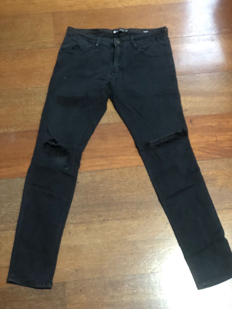 PENSHOPPE RIPPED SKINNY JEANS, Men's 