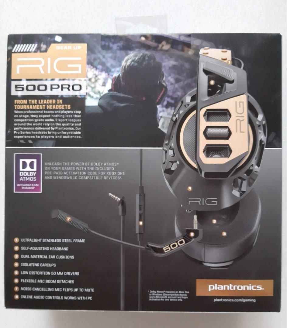 Plantronics rig 500 2025 ps4