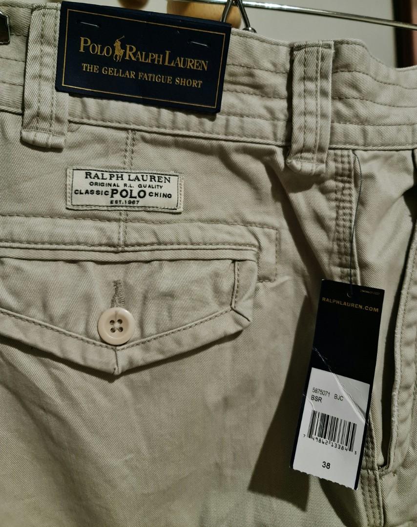 Polo Ralph Lauren men cargo fatigue short pants w38, Men's Fashion,  Bottoms, Shorts on Carousell