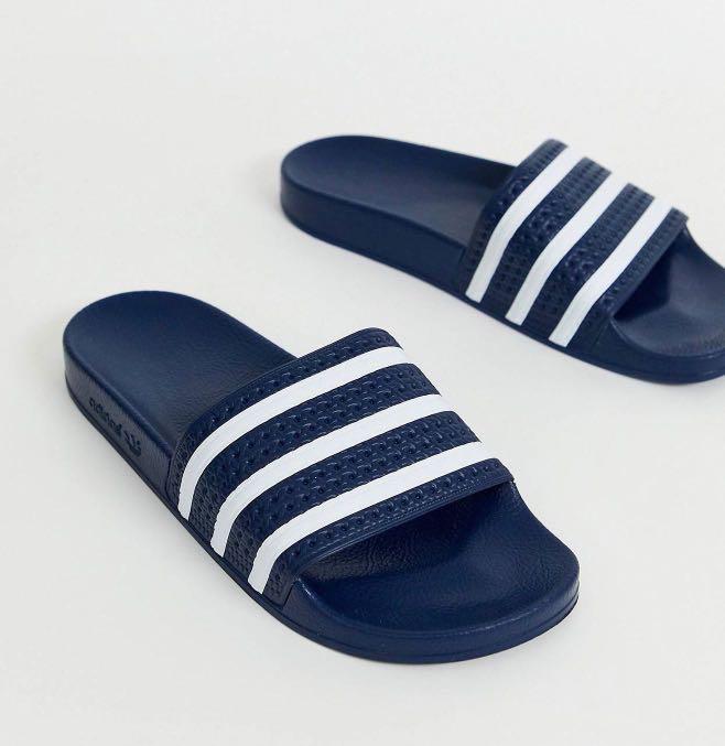 Adidas adilette navy blue new arrivals