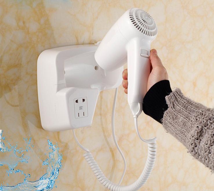 Professional Wall Mounted 220V Hair Dryer Hotel Bathroom AS1258, Beauty