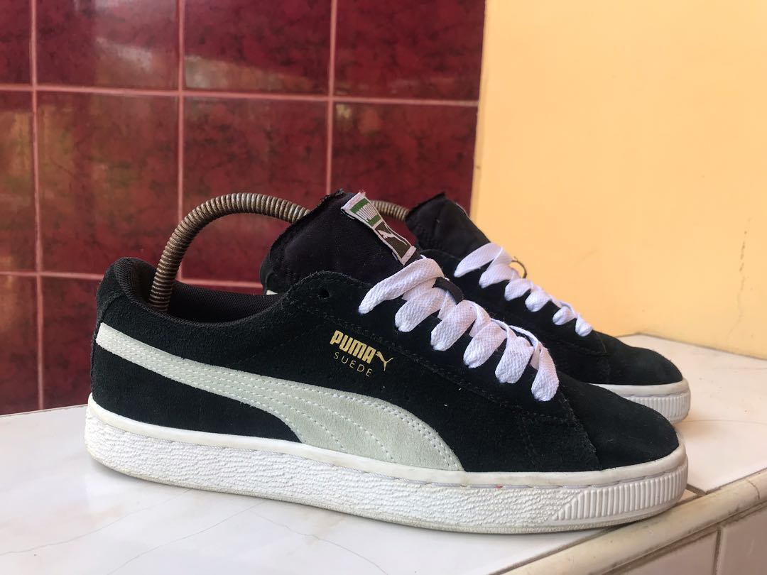 PUMA SUEDE CLASSIC BLACK, Men's Fashion, Footwear, Sneakers on Carousell