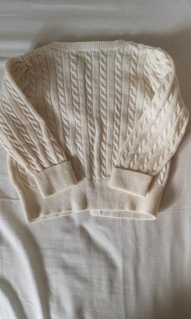 Ralph lauren cream cardigan top