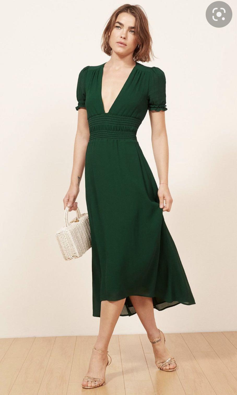 Green hotsell dress reformation