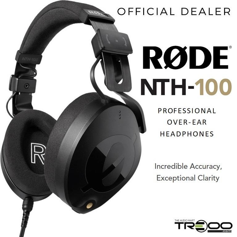 Official] RODE NTH-100 Professional Studio Monitoring Over-Ear Headphone,  Audio, Headphones & Headsets on Carousell