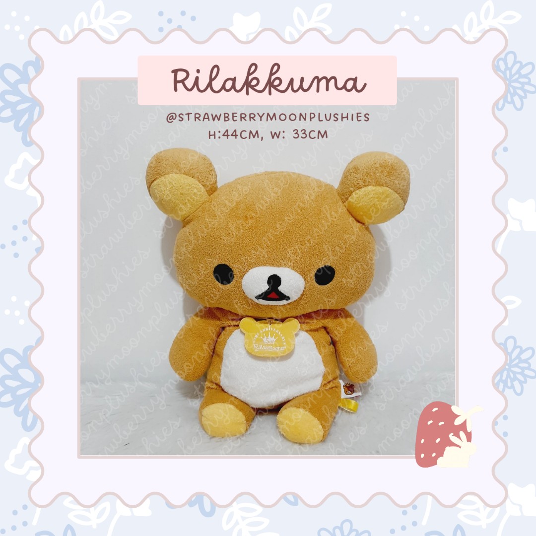 Peluche Rilakkuma 5th Anniversary San X – Import Japon – Occasion (sans étiquette)