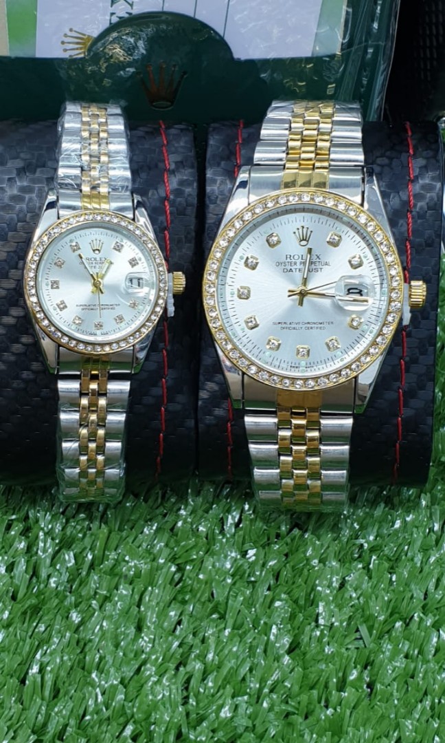 Mens and hot sale ladies watch set