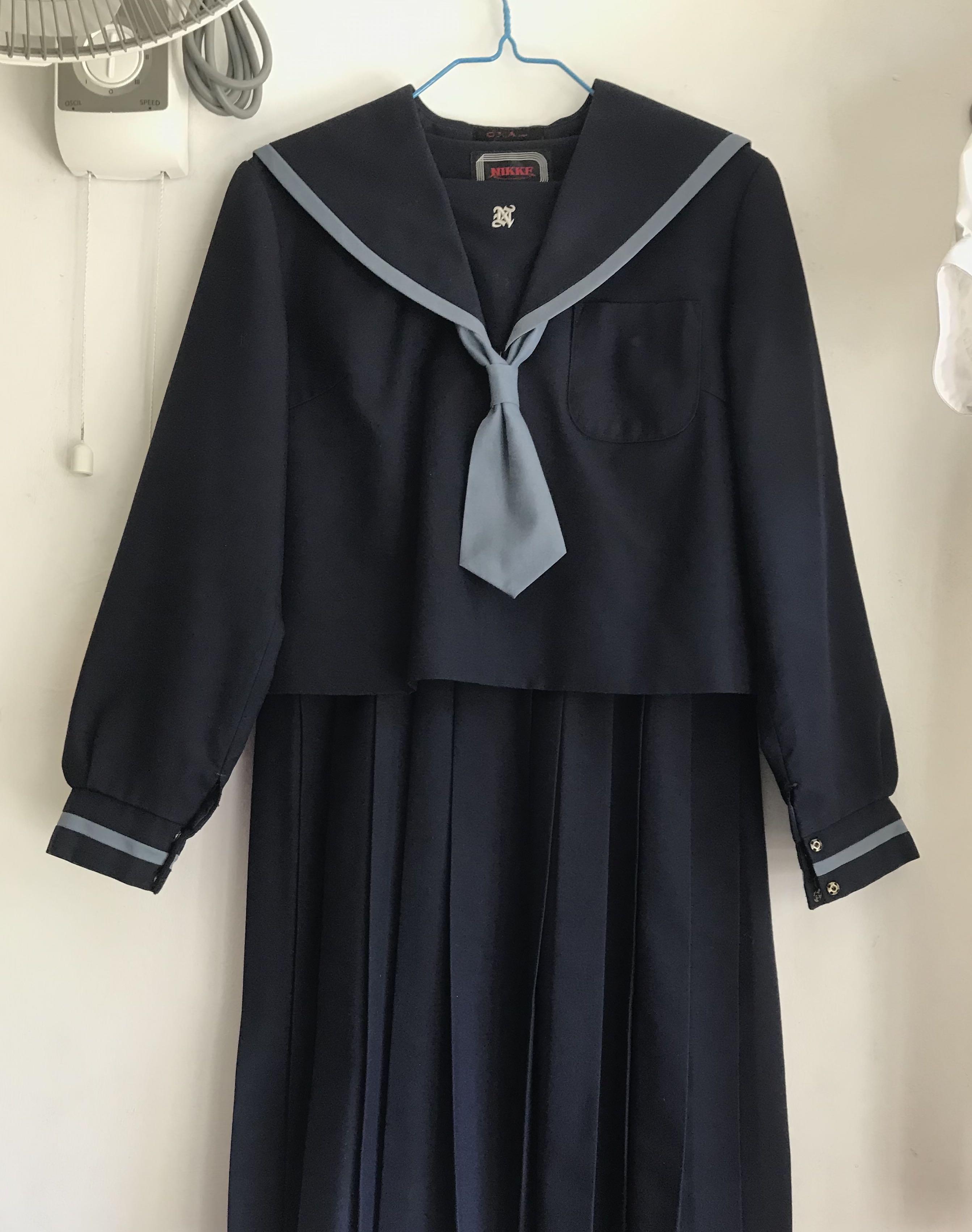 鍋島中冬服set 日本jk校服日本高校赤三本冬服jk制服恤衫日本水手服日制校供日本校服jk制服jk水手服日系制服日本學校校服