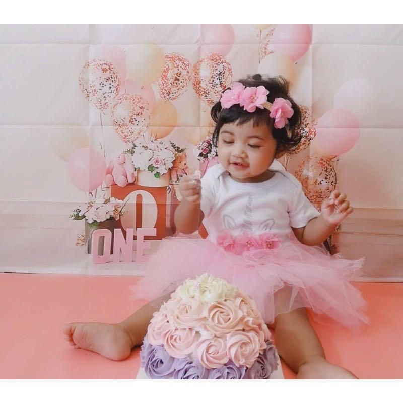 SG Ready Stock Baby Girl 1st Birthday Clothes Set Babies