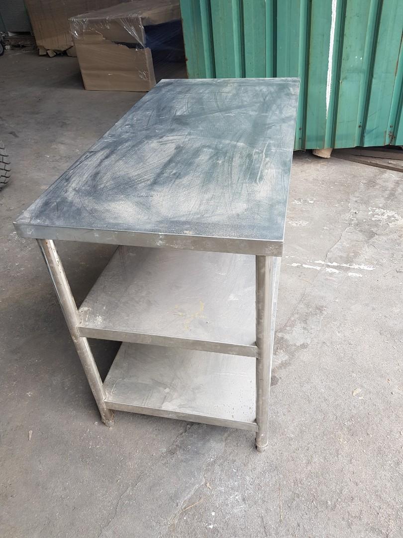 Stainless Steel Table / Rack, Furniture & Home Living, Kitchenware ...