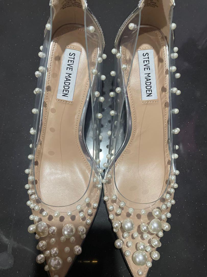 steve madden heels 2inch pearl, Luxury, Sneakers u0026 Footwear on Carousell