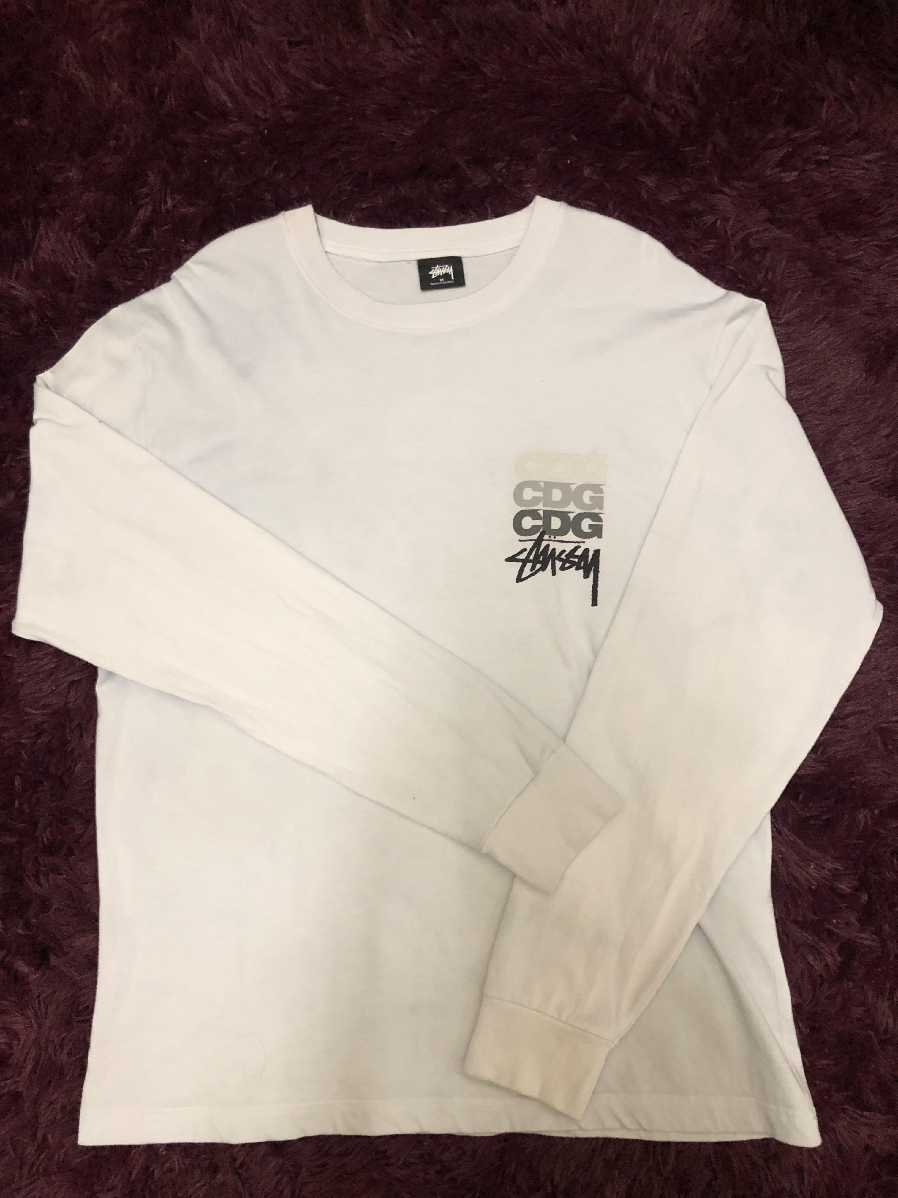 Stussy x CDG long sleeve, Men's Fashion 