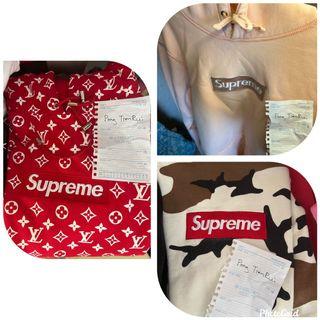 Louis Vuitton Supreme Hoodie, Luxury, Apparel on Carousell