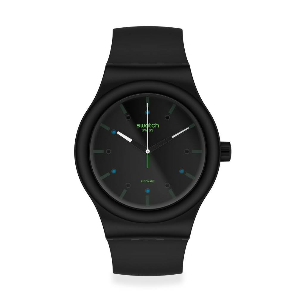 Mens black swatch watch new arrivals