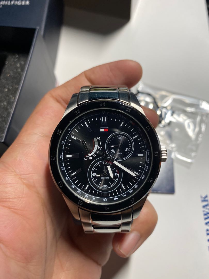 Tommy Hilfiger Black Stainless Steel Men s Watch 1791639